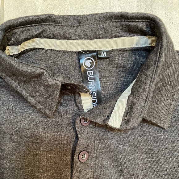 Burnside Men's polo Grey size: Medium - Picture 3 of 3